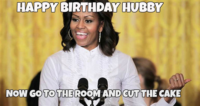 Michelle obama happy birhday husband