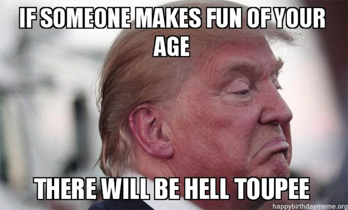 birthday cake meme funny trump