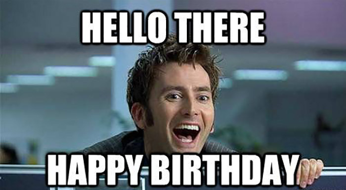 classic doctor who birthday meme