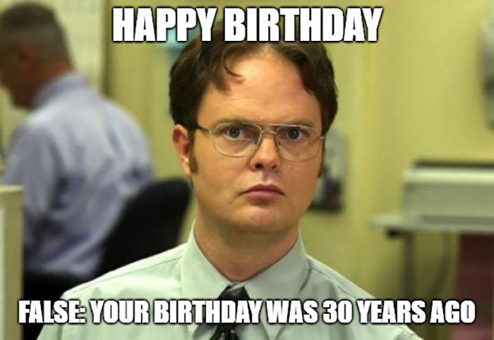happy 30th birthday meme the office