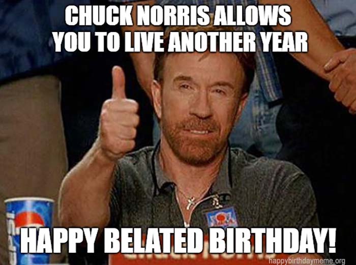 happy belated birthday Chuck Norris