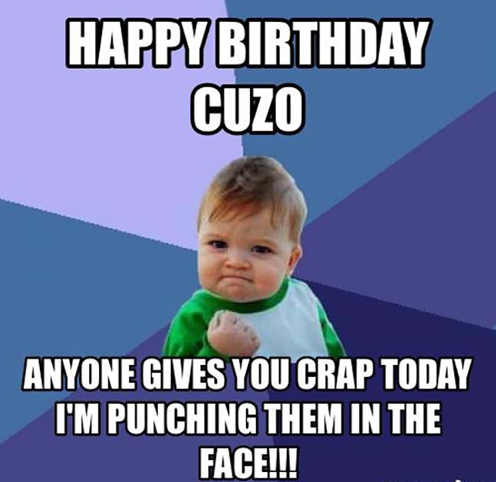 happy birthday cuzo meme