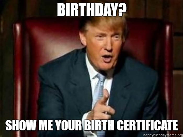 happy birthday dad meme trump