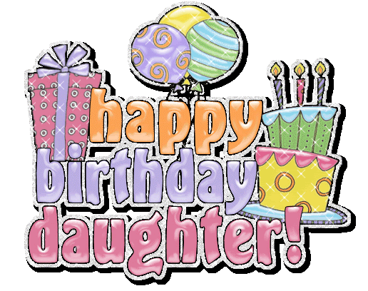 happy birthday daughter gif