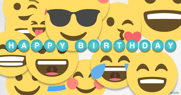 happy birthday gif emojis