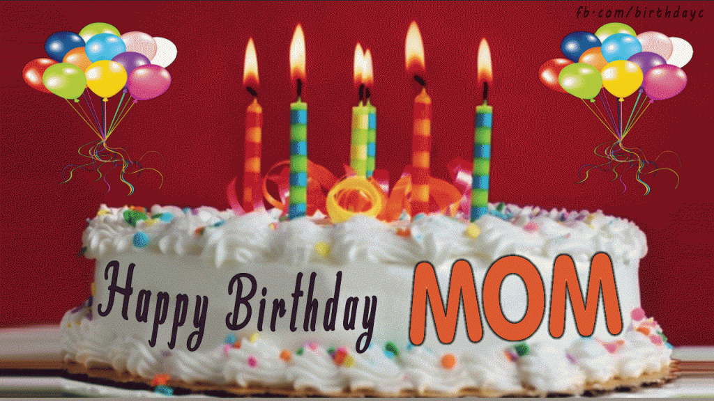 happy birthday mom cake gif