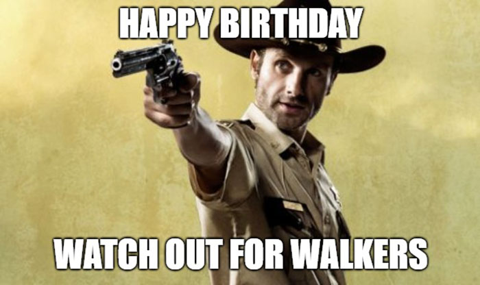 walking dead happy birthday meme Rick Grimes