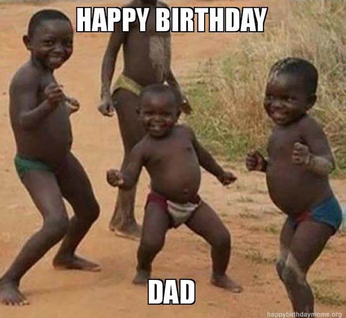 happy birthday dad memes from son baby dancing