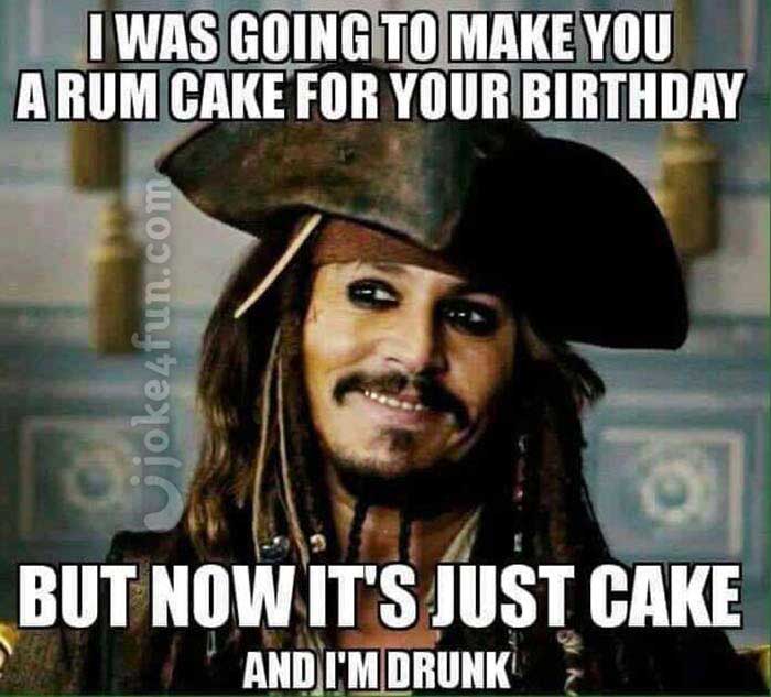 funny happy birthday meme for her jack sparrow