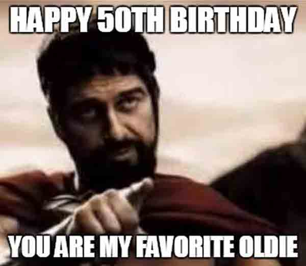 old man 50 birthday meme