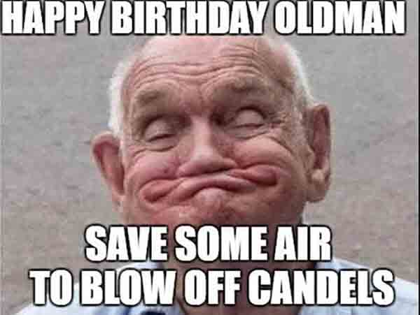 old man birthday meme