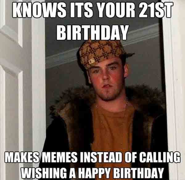 21st birthday funny meme