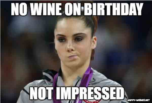 funny wine birthday meme