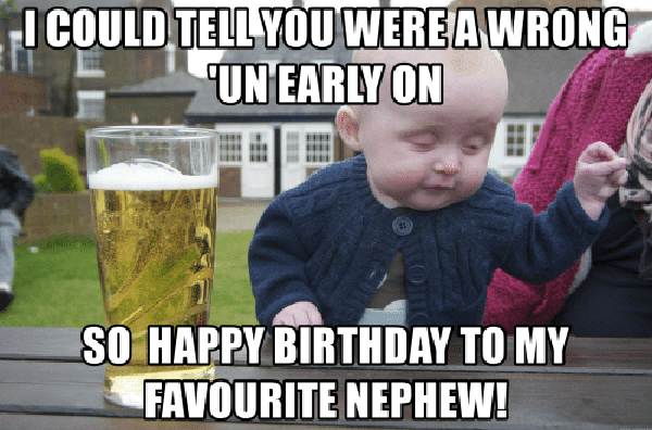 happy birthday nephew funny meme