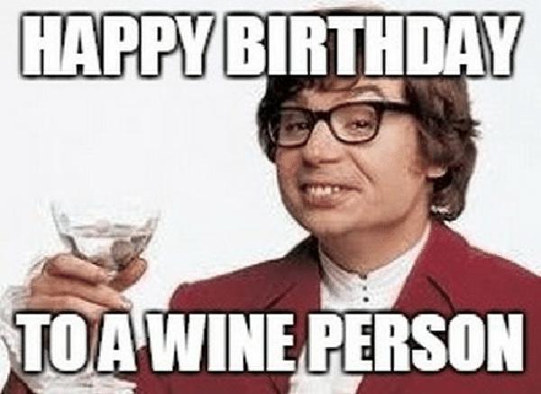 happy birthday wine meme